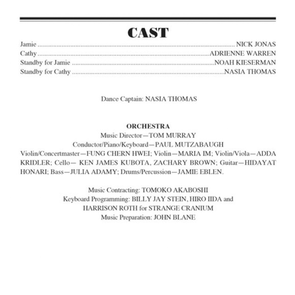 The Last Five Years PLAYBILL - Picture 3 of 5